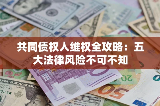 武汉共同债权人维权全攻略：五大法律风险不可不知