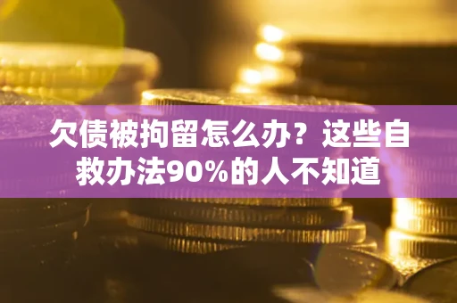 武汉欠债被拘留怎么办？这些自救办法90%的人不知道