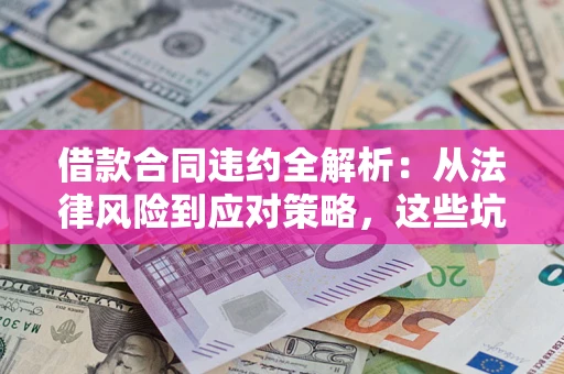 武汉借款合同违约全解析：从法律风险到应对策略，这些坑别再踩！