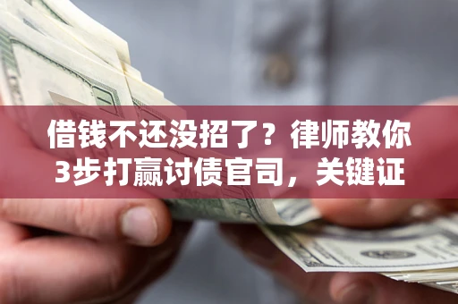 武汉借钱不还没招了？律师教你3步打赢讨债官司，关键证据千万别漏！