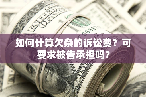 武汉如何计算欠条的诉讼费？可要求被告承担吗？