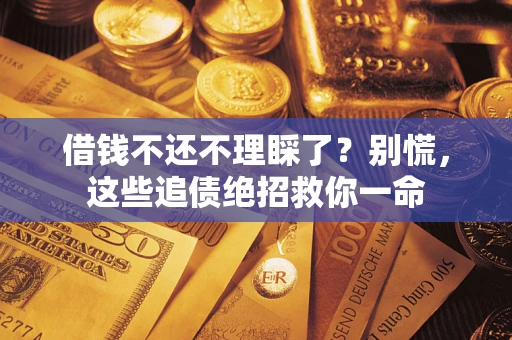 武汉借钱不还不理睬了？别慌，这些追债绝招救你一命