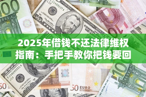 武汉2025年借钱不还法律维权指南：手把手教你把钱要回来