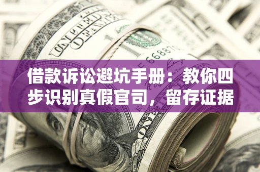 武汉借款诉讼避坑手册：教你四步识别真假官司，留存证据不踩雷