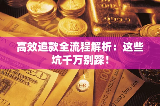 武汉高效追款全流程解析：这些坑千万别踩！