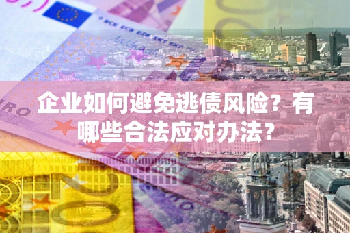 武汉企业如何避免逃债风险？有哪些合法应对办法？