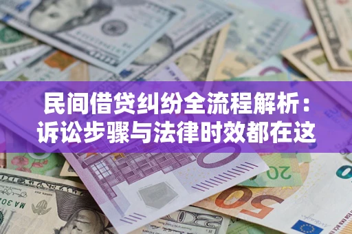武汉民间借贷纠纷全流程解析：诉讼步骤与法律时效都在这儿了