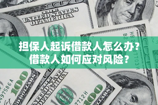 武汉担保人起诉借款人怎么办？借款人如何应对风险？