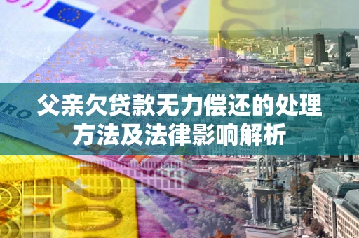 武汉父亲欠贷款无力偿还的处理方法及法律影响解析